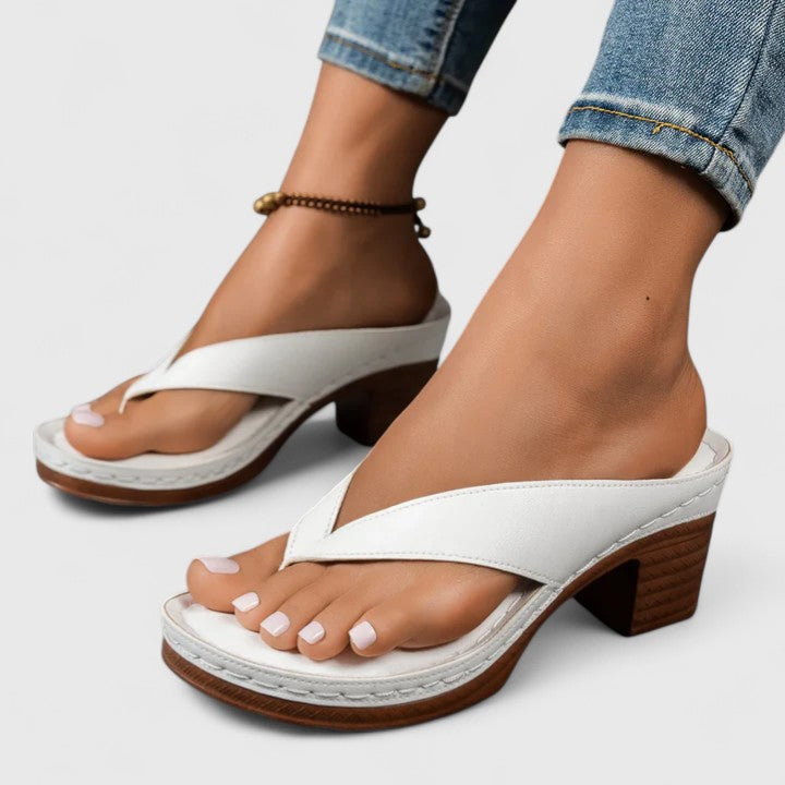 Ergonomic women's comfort heels. Orthopedic design provides arch support & stable walk. Stylish for long wear.