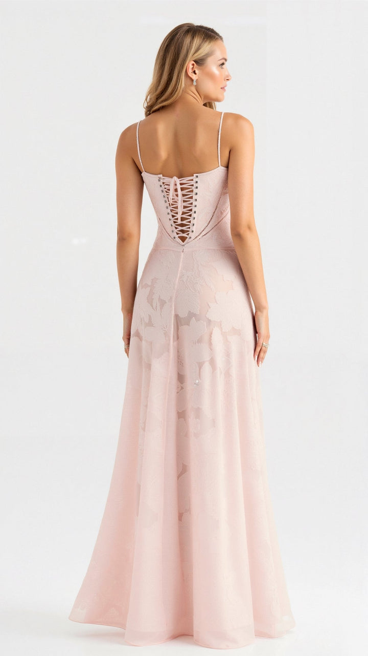 Chic women's sleeveless maxi dress, a perfect formal slip dress for special occasions
