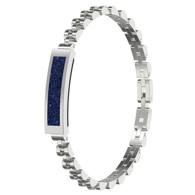 Elegant women's wearable tech smart bracelet. Fitness & health monitor, activity tracker, personal tech accessory.