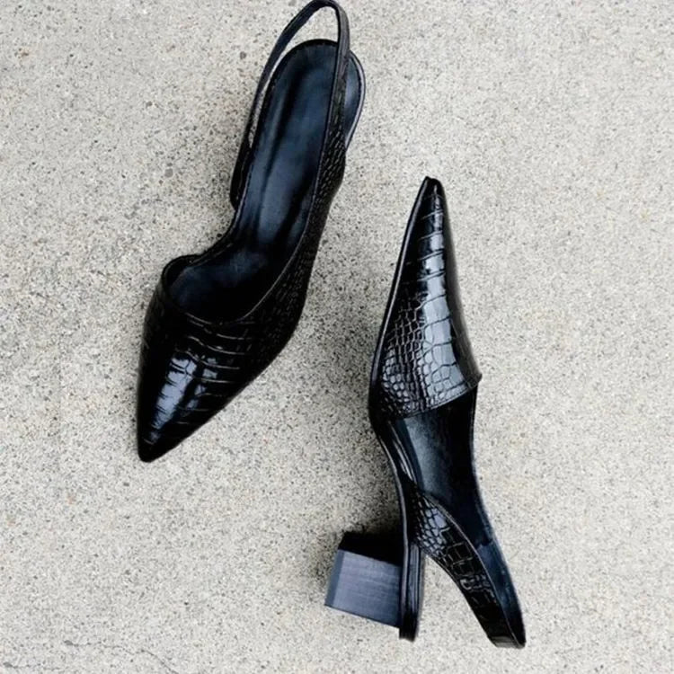 Elegant women's spring block heel pumps in nude, perfect for formal occasions and comfortable all-day wear.