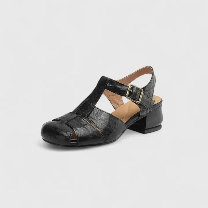 Chic women's evening sandals with an elegant strappy design & comfortable block heel for sophisticated style.