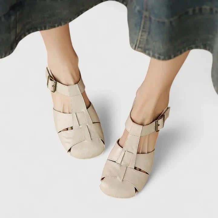 Stylish women's strappy block heel sandals, offering elegant comfort for any occasion, from daily to evening wear.