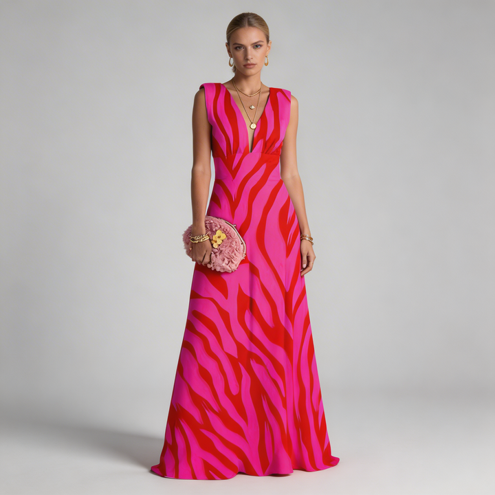 Elegant women's summer dress, perfect for casual daywear, beach, or vacation. Comfortable & stylish sundress.