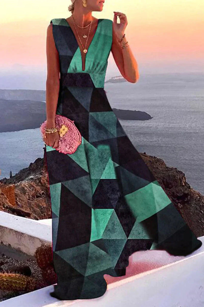 Comfortable women's casual summer dress, perfect for everyday wear. Lightweight, breathable fabric for warm days.