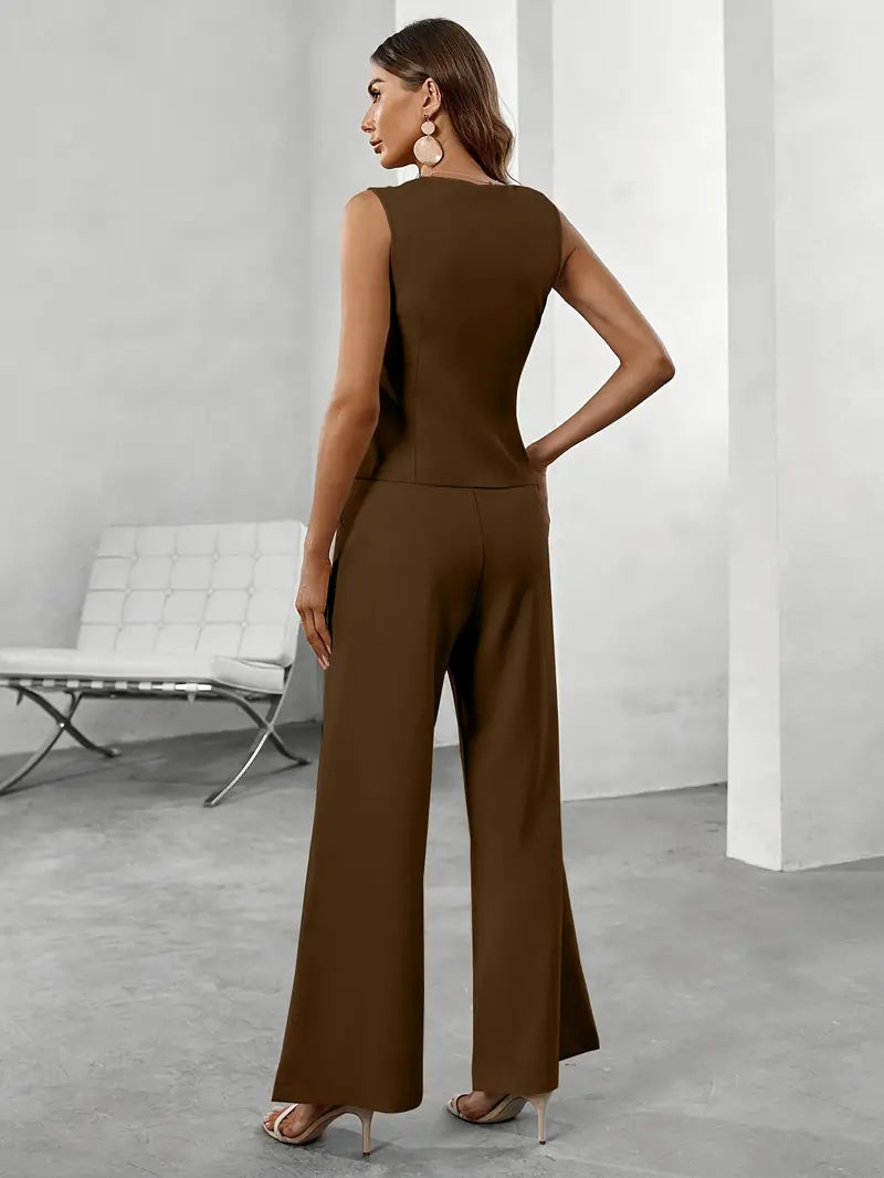 Chic women's tailored blazer with notched lapels. A versatile piece for elegant professional wear & business outfits.