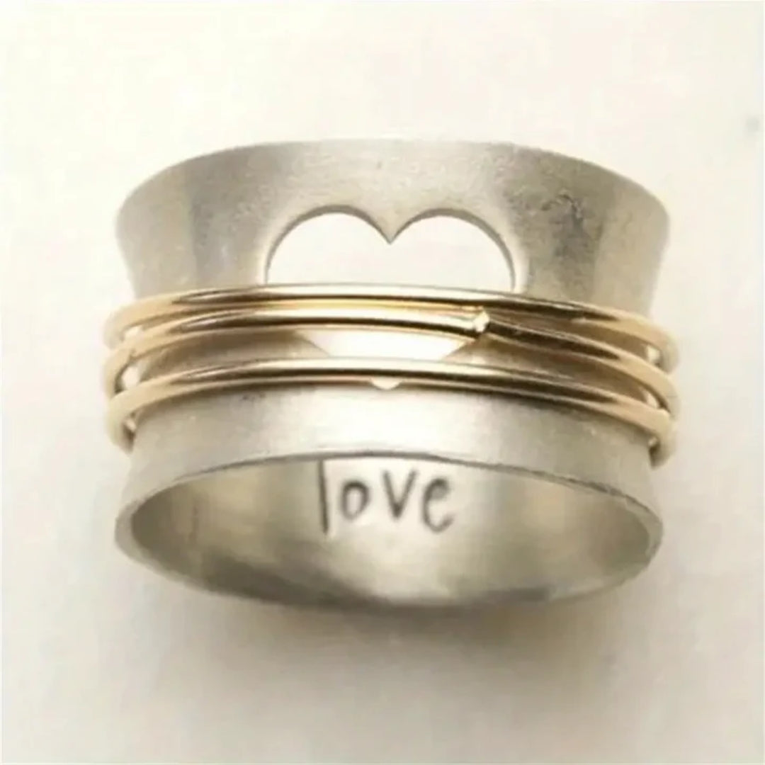 Elegant women's timeless gold band ring for everyday wear. Versatile & stackable, a minimalist jewelry piece.