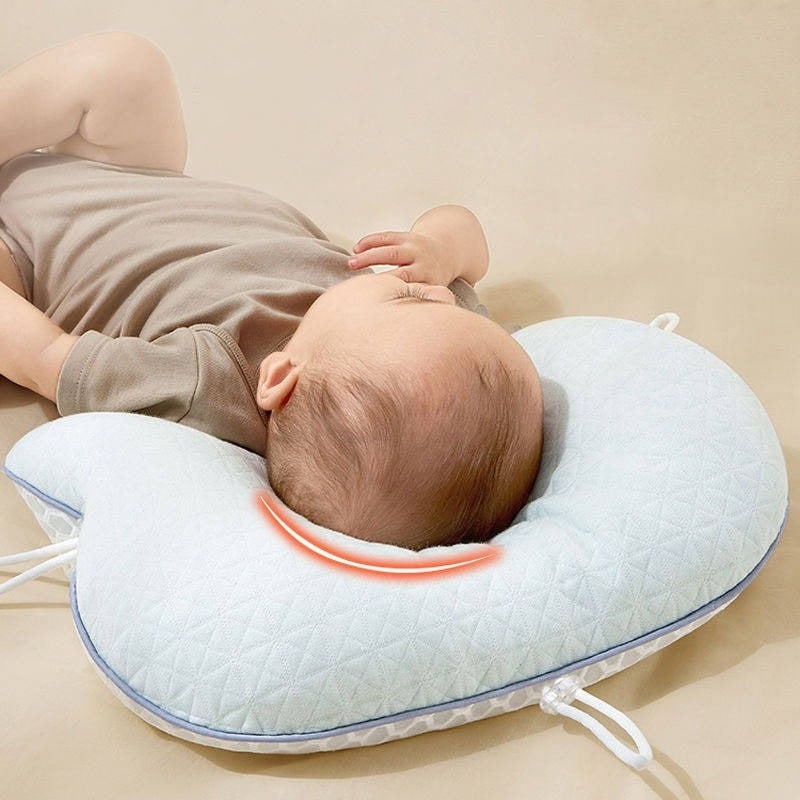 Premium baby pillow, ergonomic design for flat head prevention. Ensures safe sleep & superior infant head support.