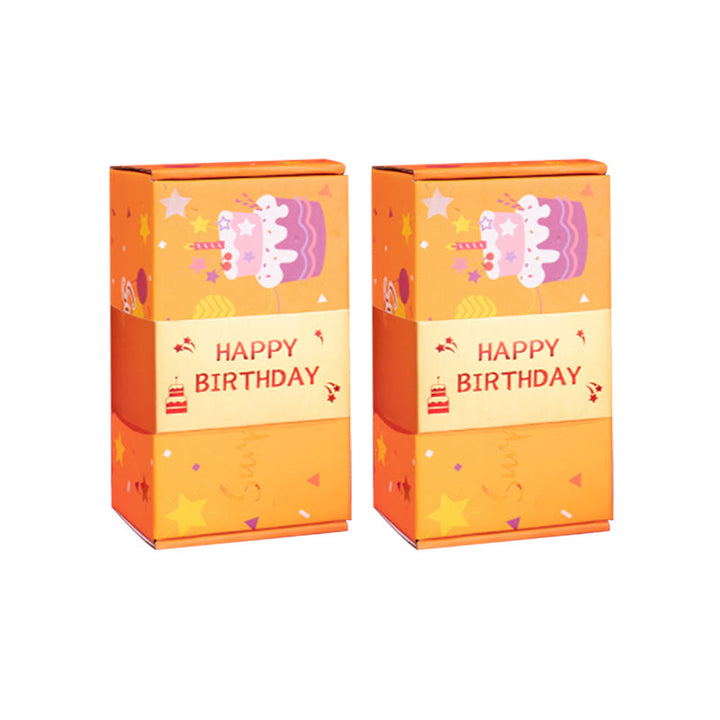 Exploding box with bouncing cubes, a memorable and unique gift for Christmas or holidays.