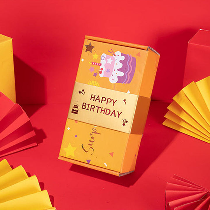 Exploding box entertainment with bouncing cubes, a fun and unique gift for any party favor.