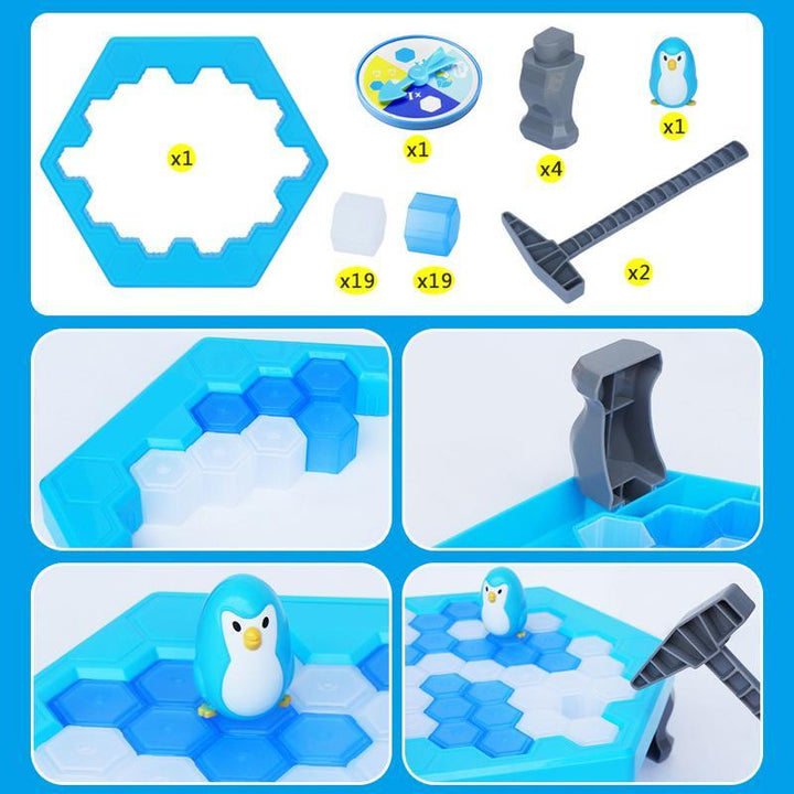 Box art of the Family Fun Penguin Ice Breaker Game, highlighting its appeal as a kids game.