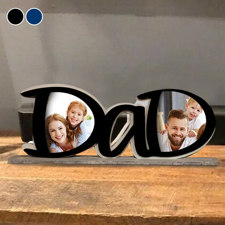 Acrylic photo frame for Father's Day, custom picture, 'Happy Father's Day' engraving, thoughtful gift.