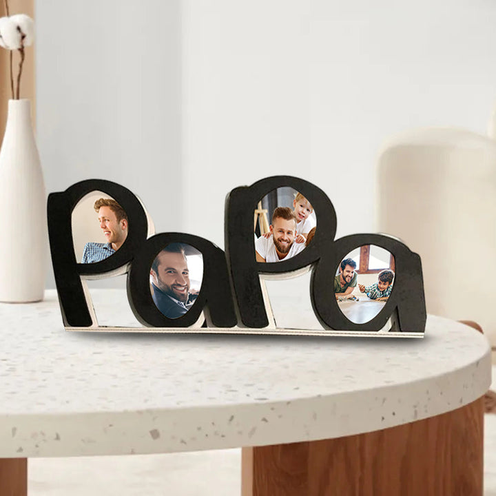 Contemporary acrylic photo frame, celebrating Father's Day, a meaningful decoration and gift for dad.