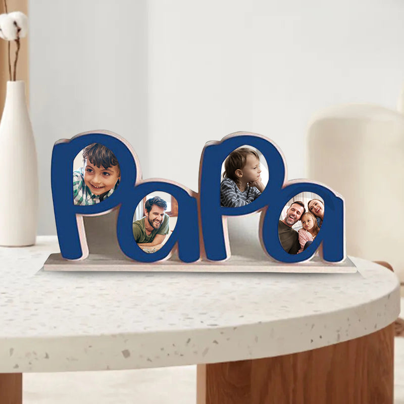 Elegant Father's Day picture frame, high-quality acrylic, showcasing a special moment, home decor.
