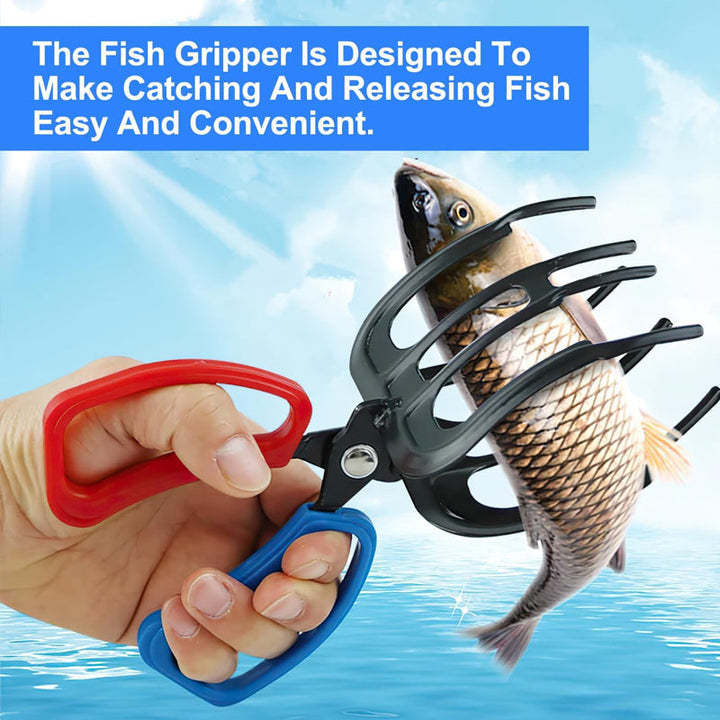 Heavy-duty fishing pliers with built-in gripper, an indispensable tool for any angler