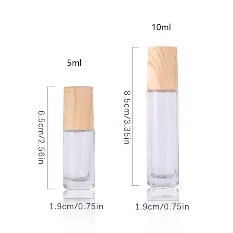 Personal care essential oil roller bottles, five-pack, ideal for creating and carrying custom scent applications