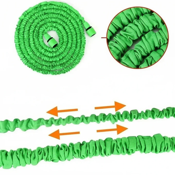 Kink-free expandable garden hose for effortless watering & cleaning, making yard work simple & enjoyable.