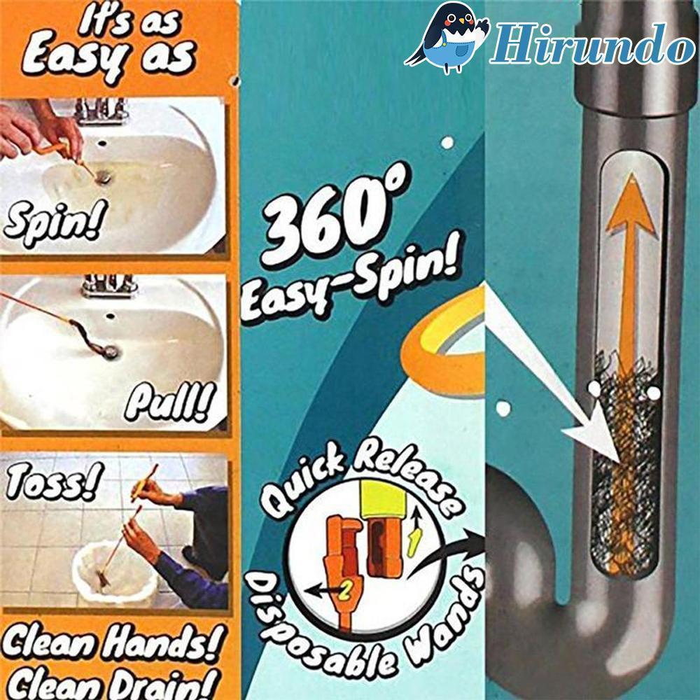 Plastic universal drain hair clog remover tool, a simple yet powerful solution for blocked drains