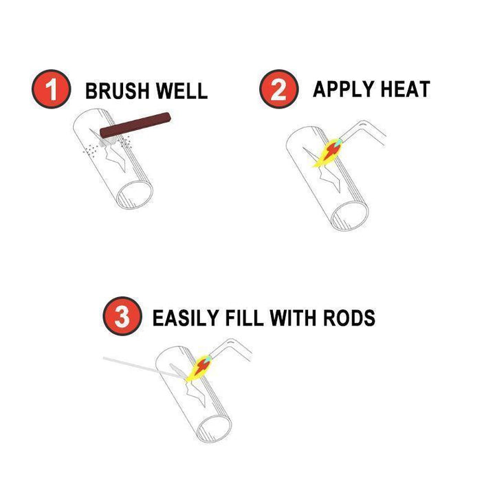 Durable flux-cored welding rods designed for easy application in aluminum and multi-metal repair