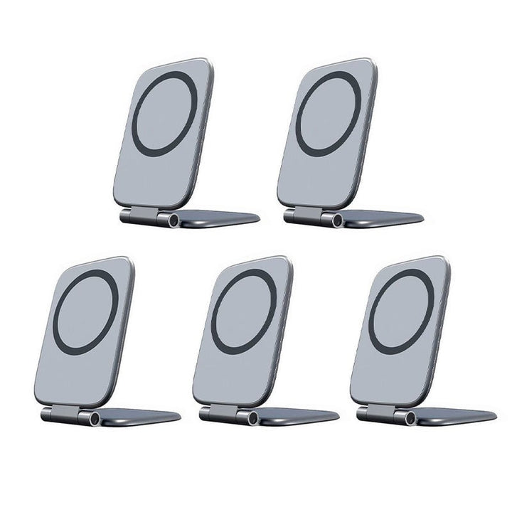 Car accessory: universal foldable magnetic phone mount for secure hands-free smartphone use while driving