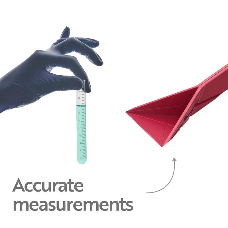 Space-saving magnetic measuring spoon set, a clever kitchen tool for any recipe.