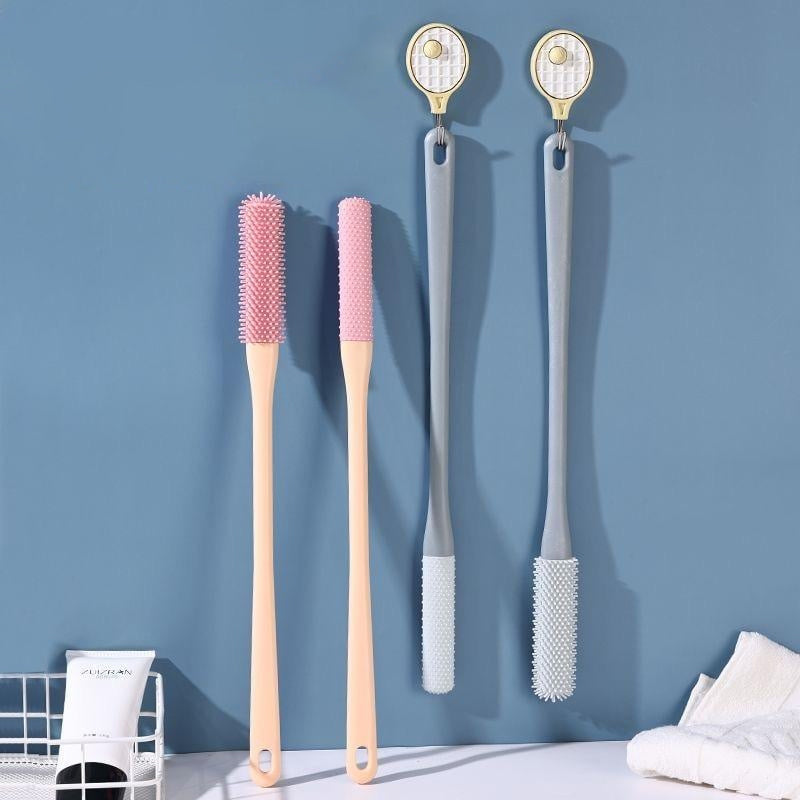 Silicone foot cleaning brush for shower, soft bristles for sensitive skin