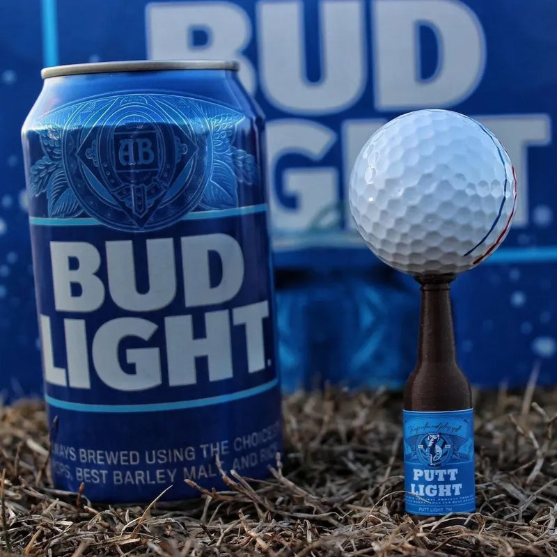 Golf gadget: a set of fun beer bottle shaped golf tees, perfect for adding humor to the game.