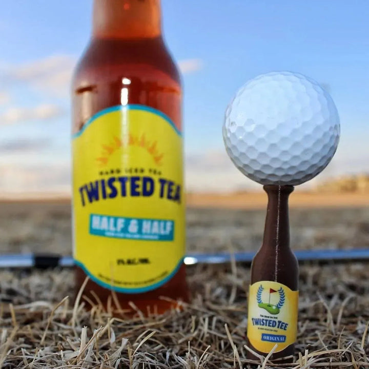 Unisex novelty beer bottle golf tees, colorful and durable, for outdoor sport enthusiasts.