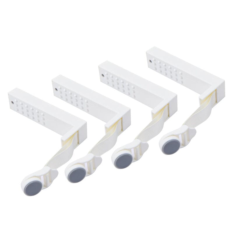 A close-up of the sheet clips' teeth, designed for a strong, non-damaging hold