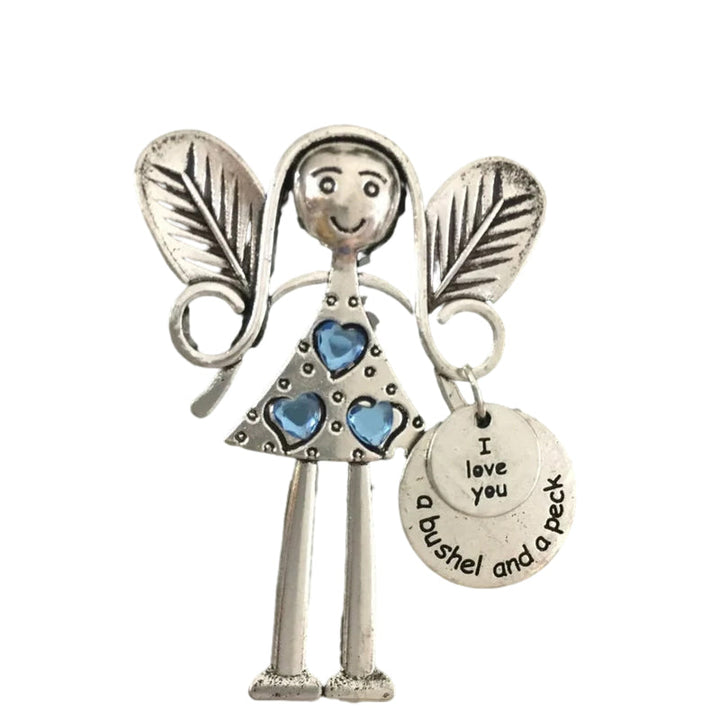 Friendship Angel ornament in gift box, ready for giving as a special best friend present