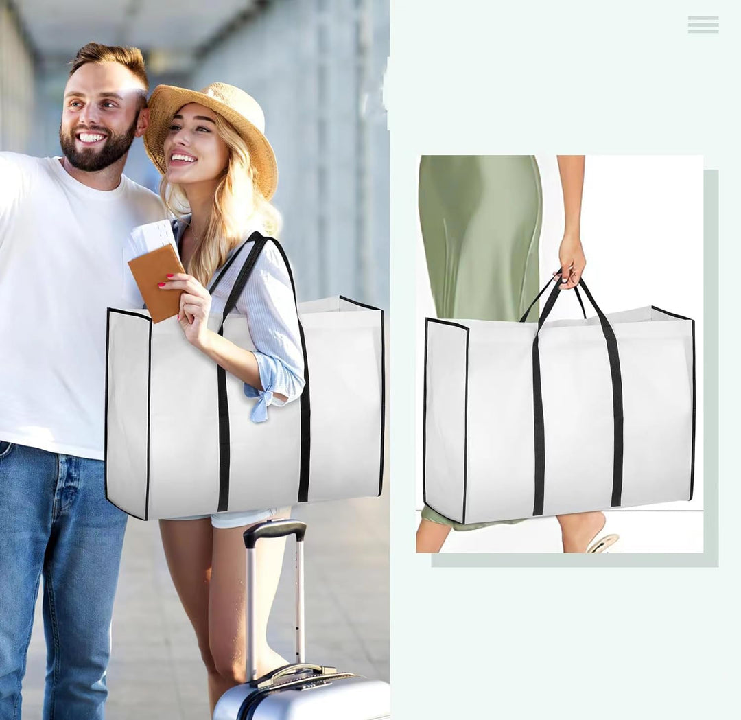 Extra long garment bag ensuring full protection for bridal gowns & wedding dresses. Keeps delicate fabrics dust-free.