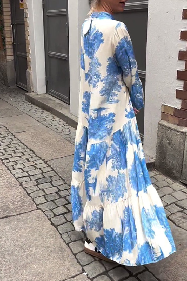 An elegant women's Isla maxi dress, perfect for versatile styling, from casual day wear to evening events.