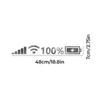 Reflective Silver White (48*7cm/18.8*2.7in)