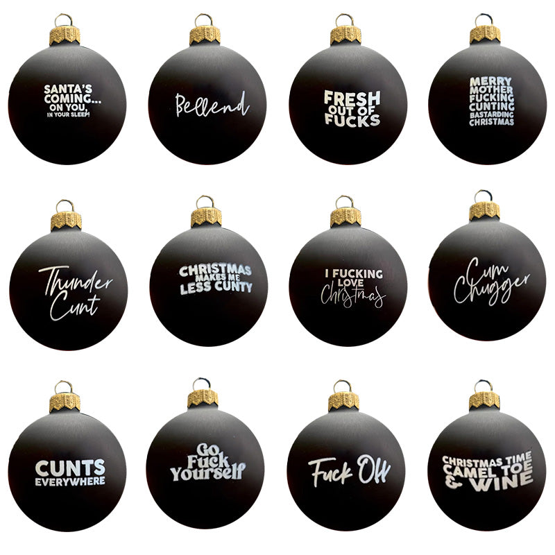 Humorous Christmas ornament, 'Santa's Favorite Ho' bauble for festive adult fun