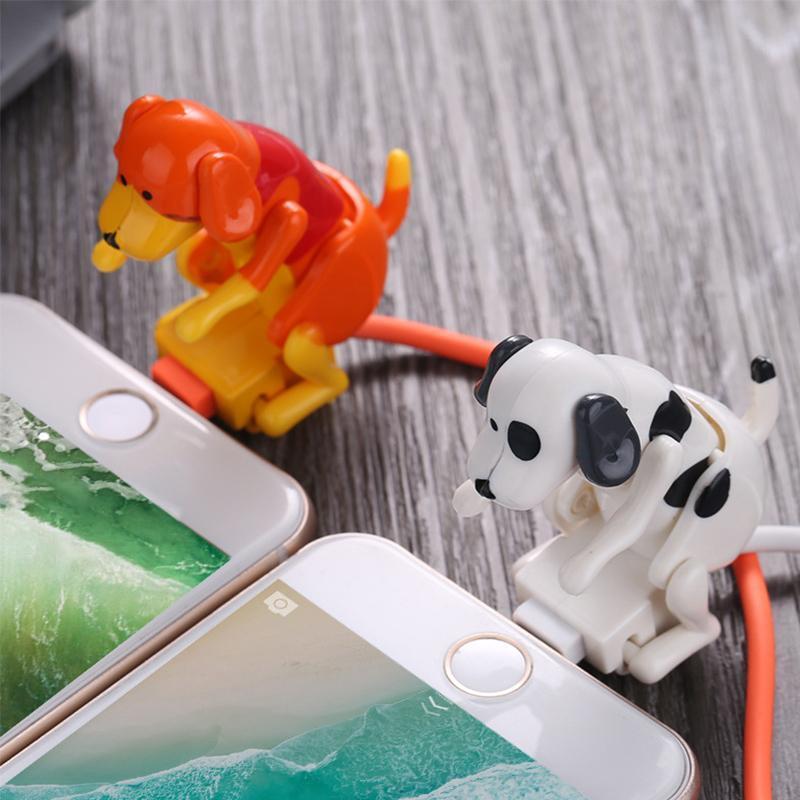 Novelty dog fast charger cable for smartphones, supports all phone types, quick charge & sync