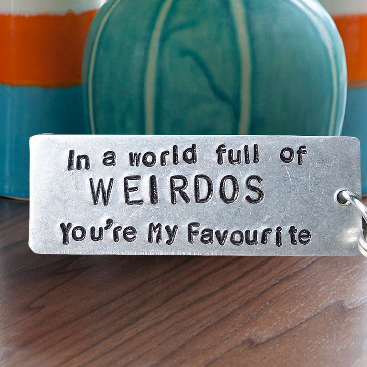 Unisex funny keychain, durable stainless steel, great for a laugh at Christmas