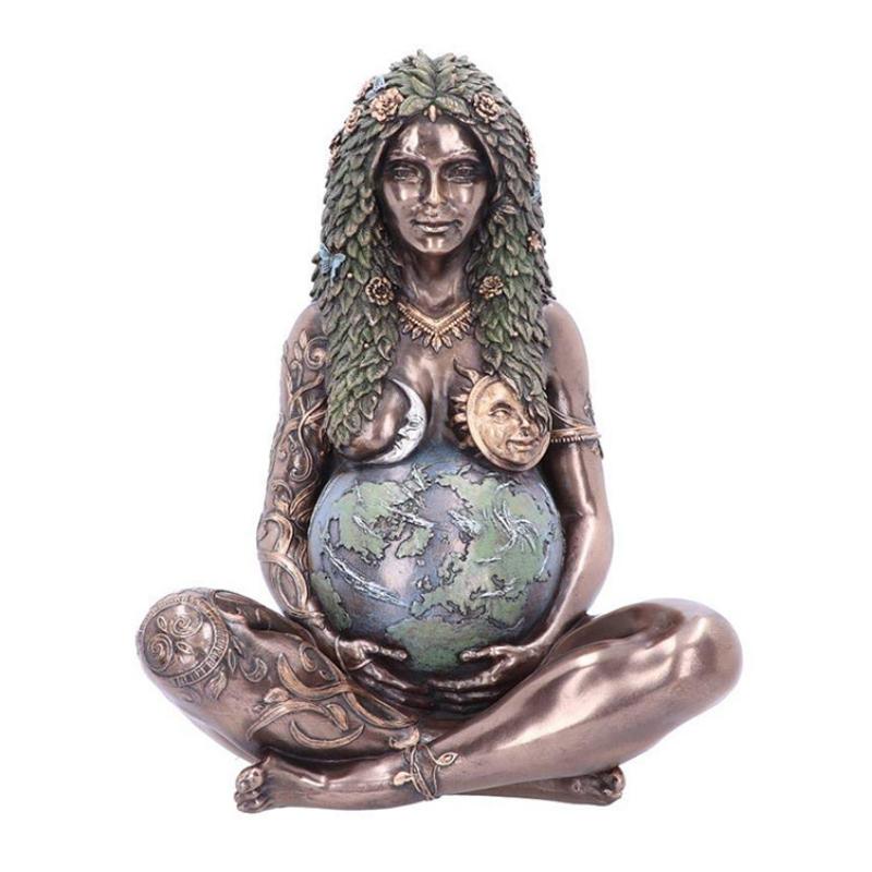 Gaia Mother Earth goddess figurine, a beautiful and meaningful piece of spiritual and nature art decor