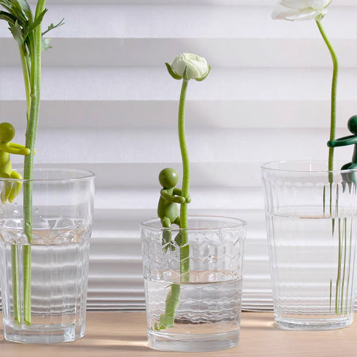 Garden Plant Propagation Buddies: clear stem support clips for propagating indoor plants, set of 10