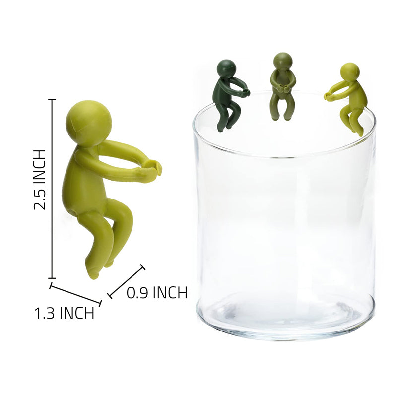 Propagation station with water and several plant cuttings secured by Plant Propagation Buddies