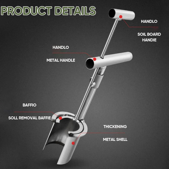 Rust-resistant garden transplant tool for long-lasting gardening use