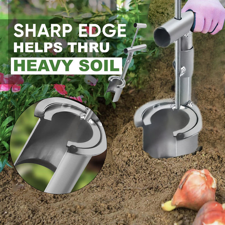 Multi-functional gardening tool designed for planting and moving small plants