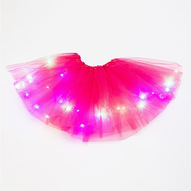 White LED tutu skirt, ethereal and glowing, perfect bridal shower fun or costume accessory