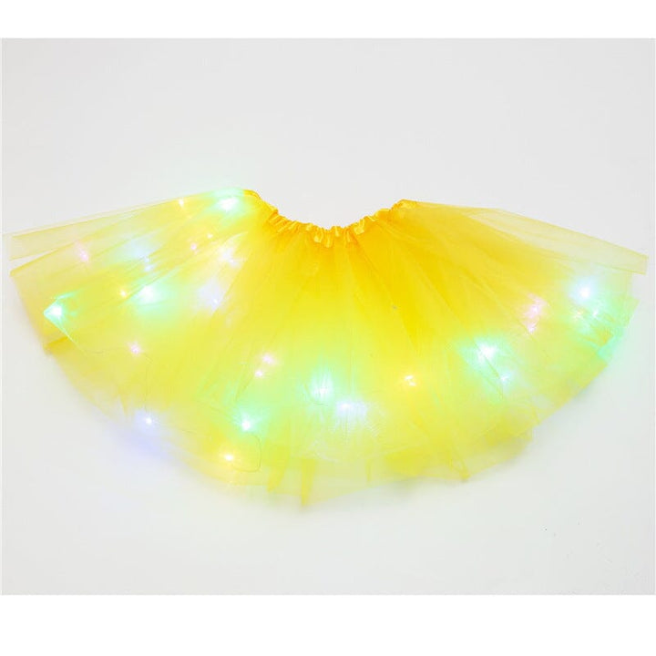 Princess-themed luminous LED tutu skirt, ideal for dress-up play or a magical party outfit
