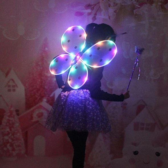 Purple glowing tutu skirt, girls' costume, LED light-up for fun parties and events