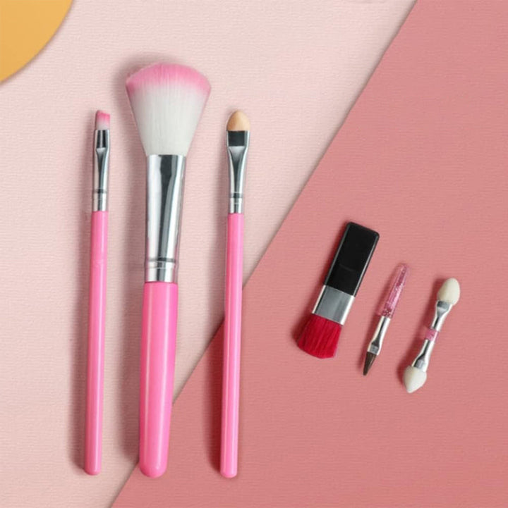 Portable kids makeup set featuring a range of colorful, washable, and non-toxic products