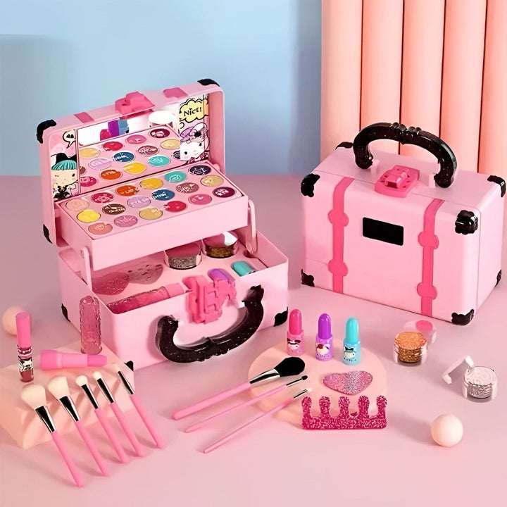 Complete washable beauty kit for children, an educational toy with safe, non-toxic ingredients