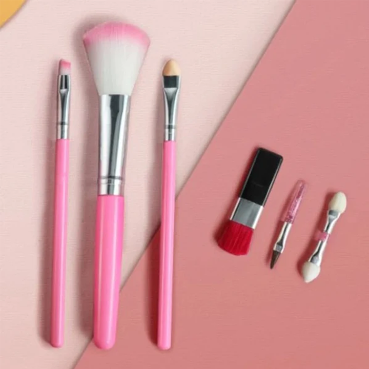 Portable pink play makeup case for girls, containing a complete beauty set, great gift