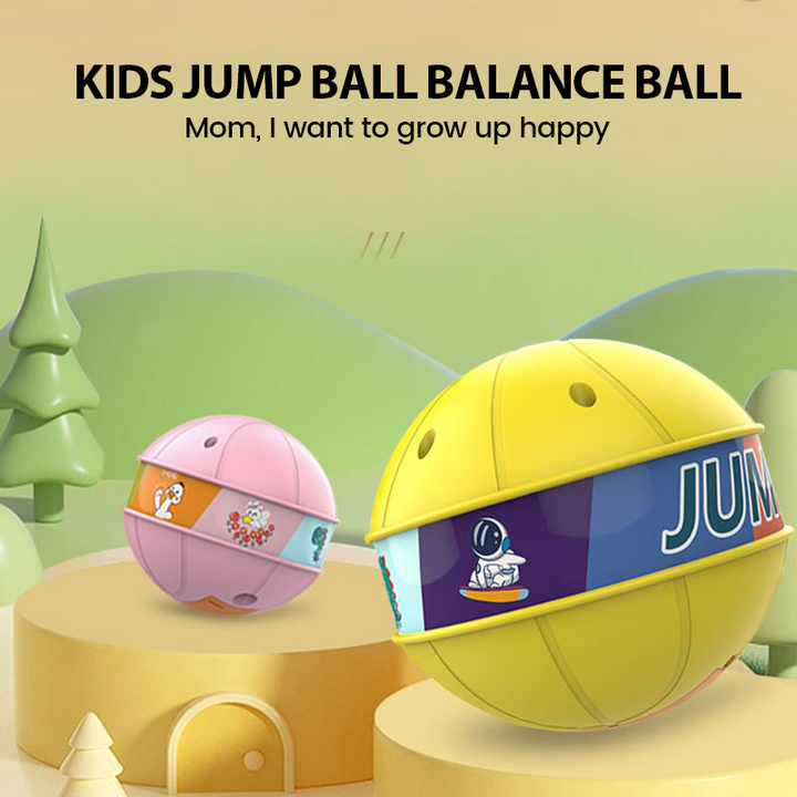 Light-up skip ball promoting coordination & fitness for children, set for indoor or outdoor play