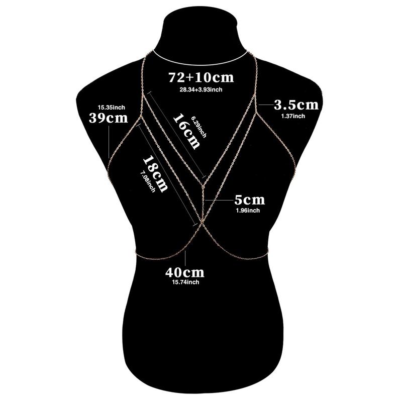 Versatile silver layered body chain, perfect for gifting & fashion