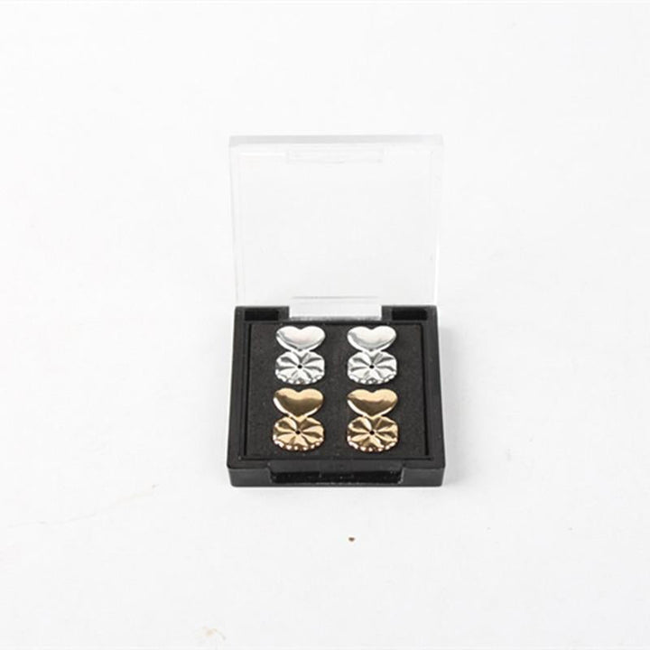 Unisex earring backs for lift & support, a hypoallergenic jewelry accessory in golden and silver