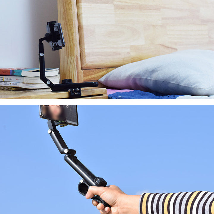 Sun visor phone mount with an empty cradle demonstrating its adjustable grip for smartphones.